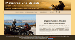 Desktop Screenshot of motorrad-und-urlaub.at